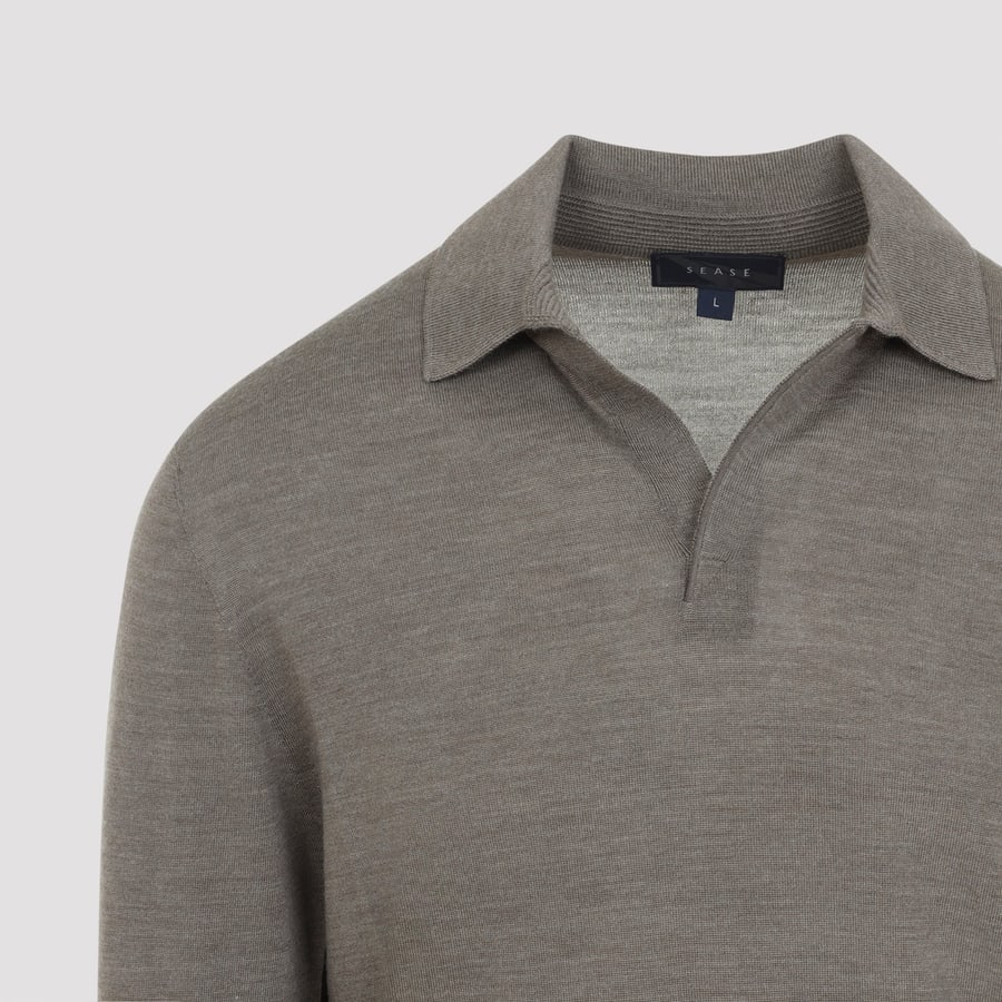 SEASE Sease Lasca Virgin Wool Polo, view 5