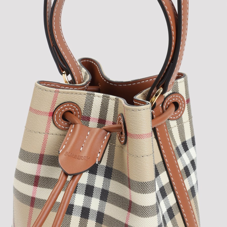 Burberry Burberry Drawsting Bucket Bag, view 5