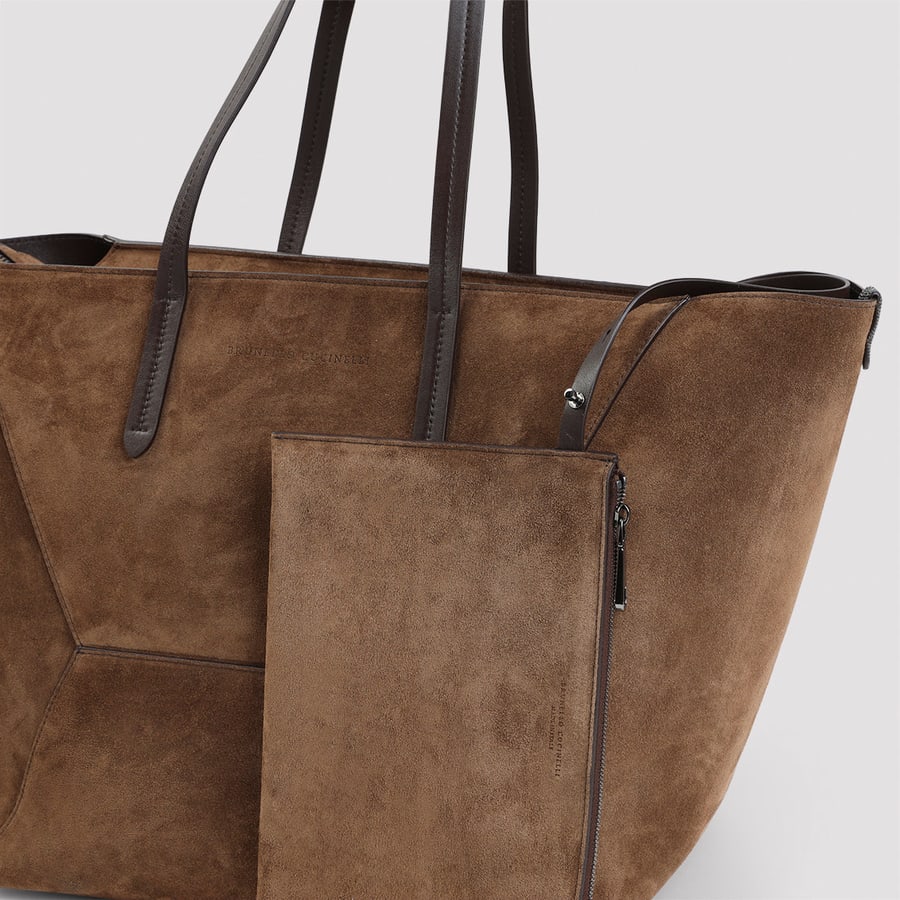 Brunello Cucinelli Brunello Cucinelli Duo Medium Tote, view 5