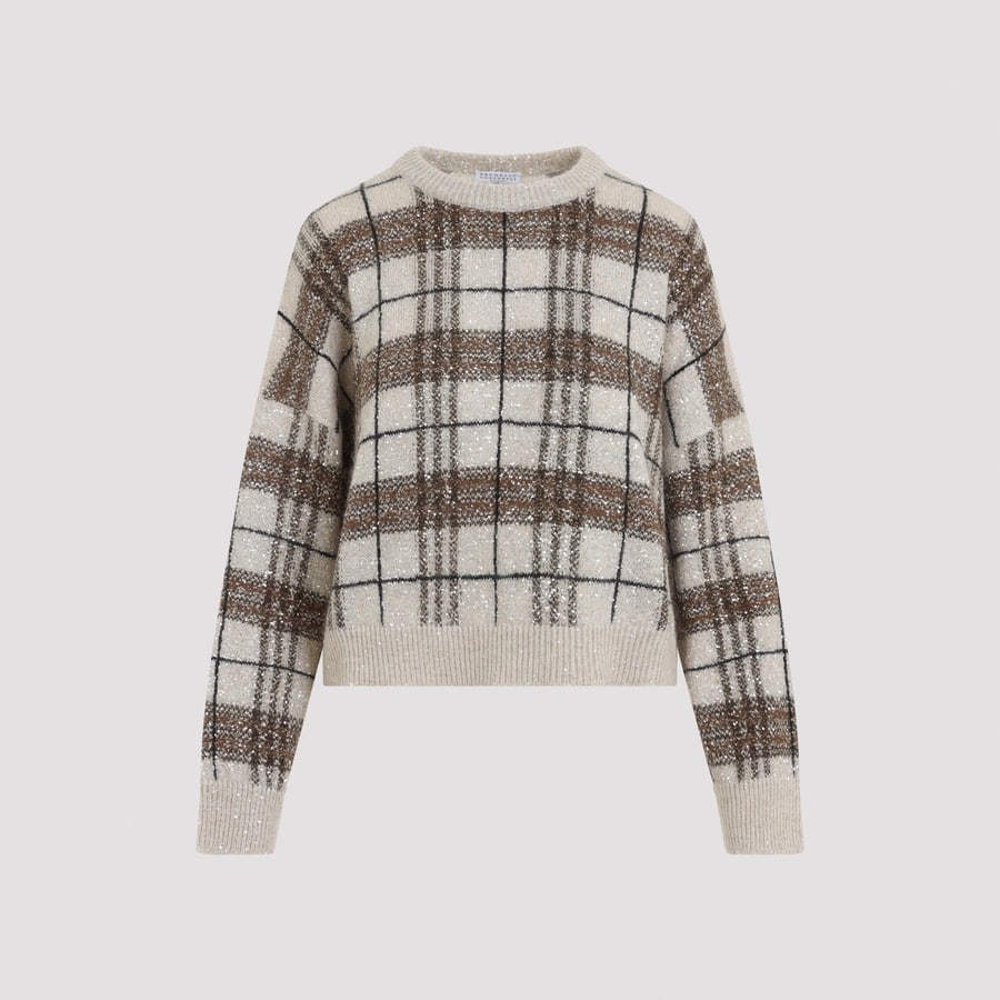 Brunello Cucinelli Brunello Cucinelli Check Sweater