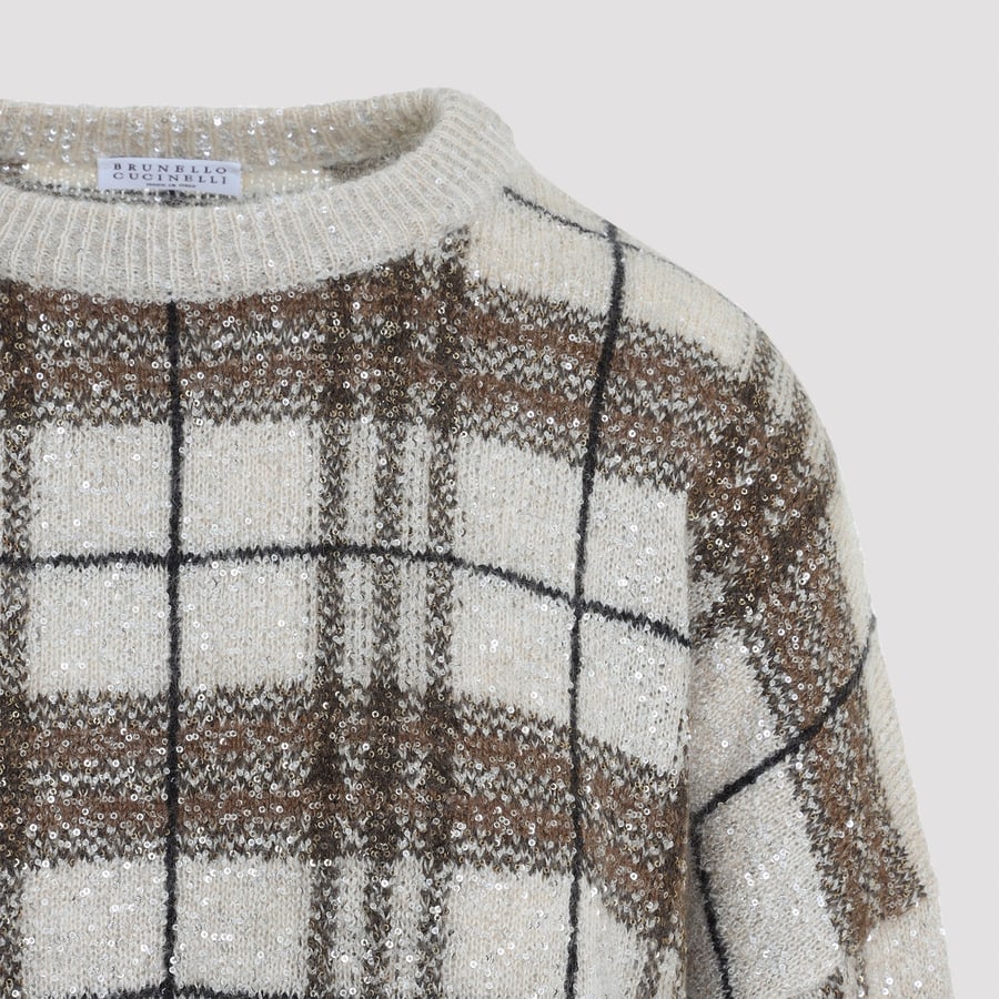Brunello Cucinelli Brunello Cucinelli Check Sweater, view 5