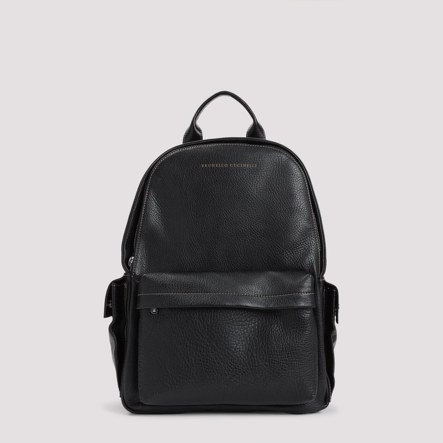 Brunello Cucinelli Brunello Cucinelli Grained Leather Backpack