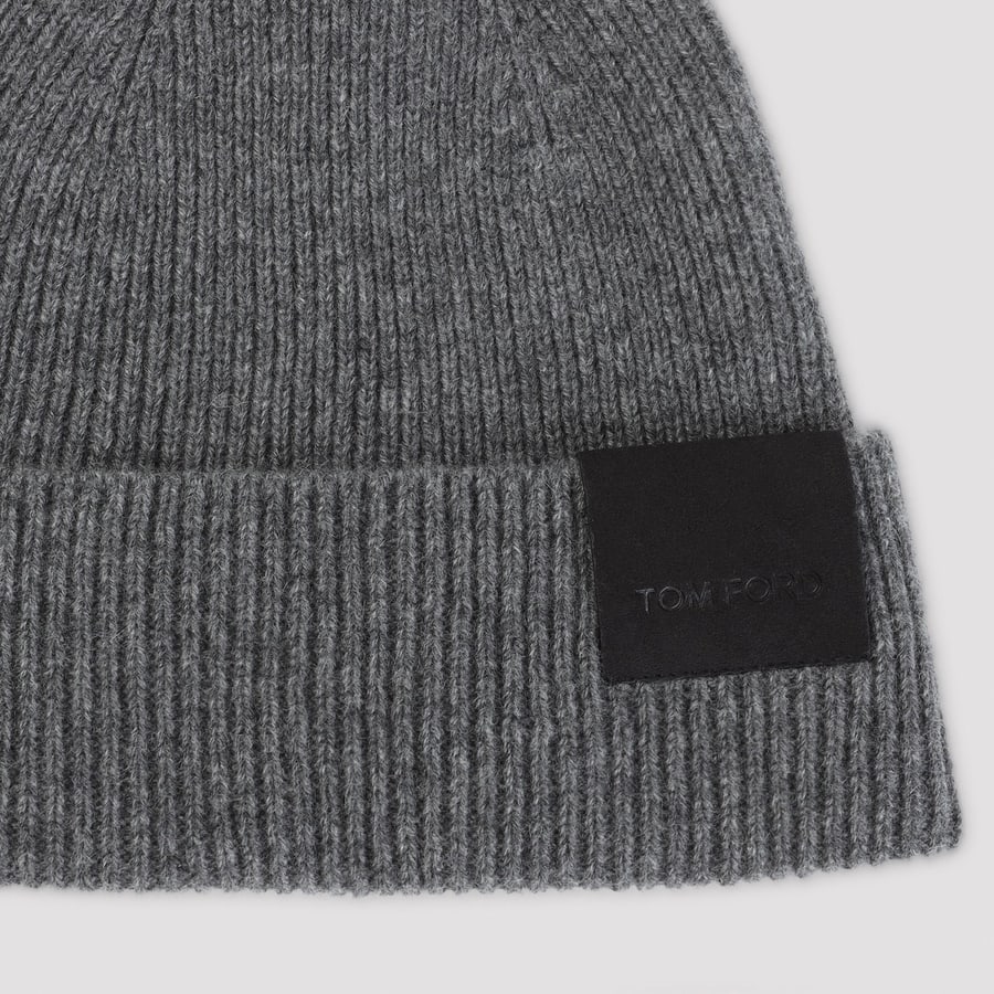 Tom Ford Tom Ford Ribbed Cashmere Hat, view 4