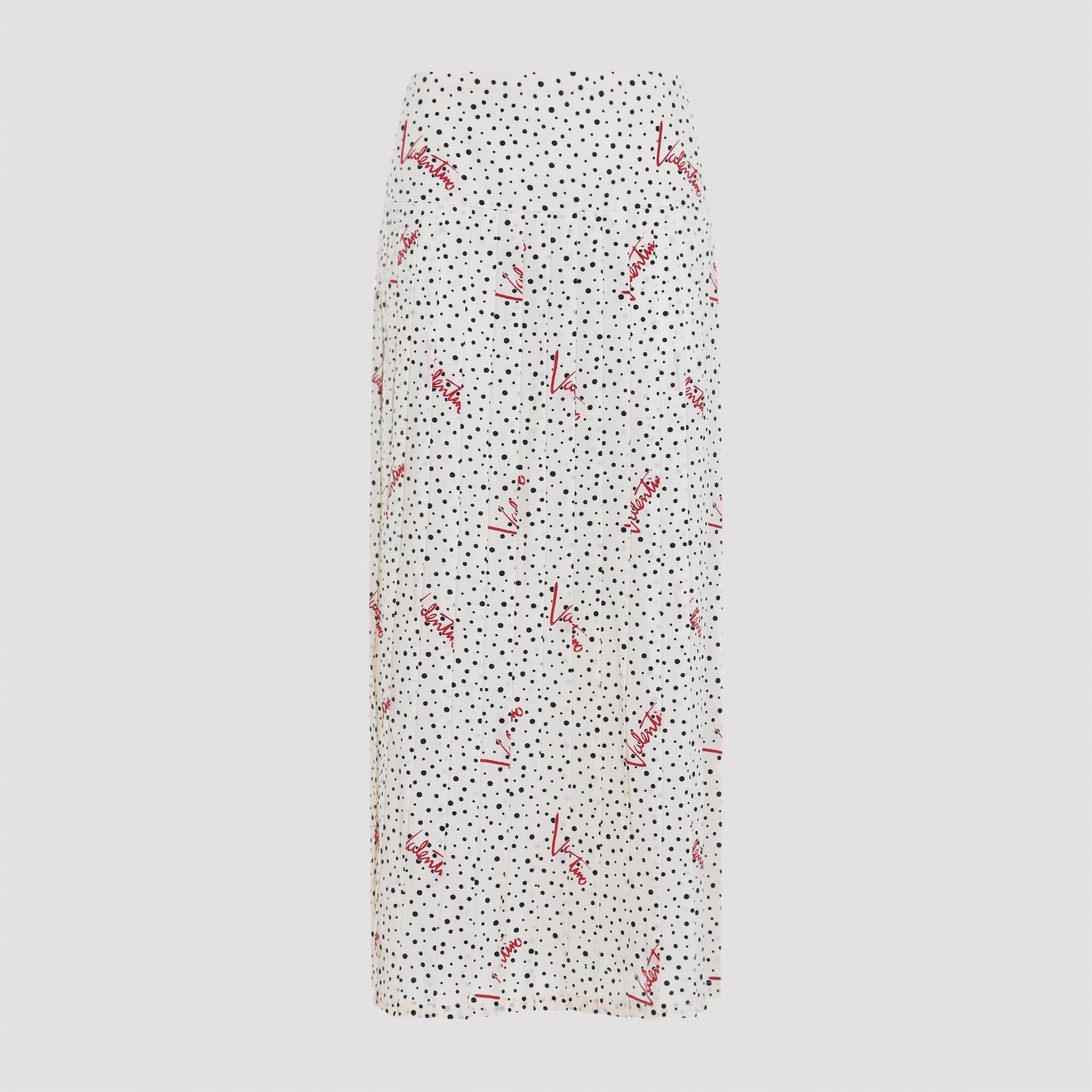 VALENTINO Valentino Plisse Bollicine Midi Skirt