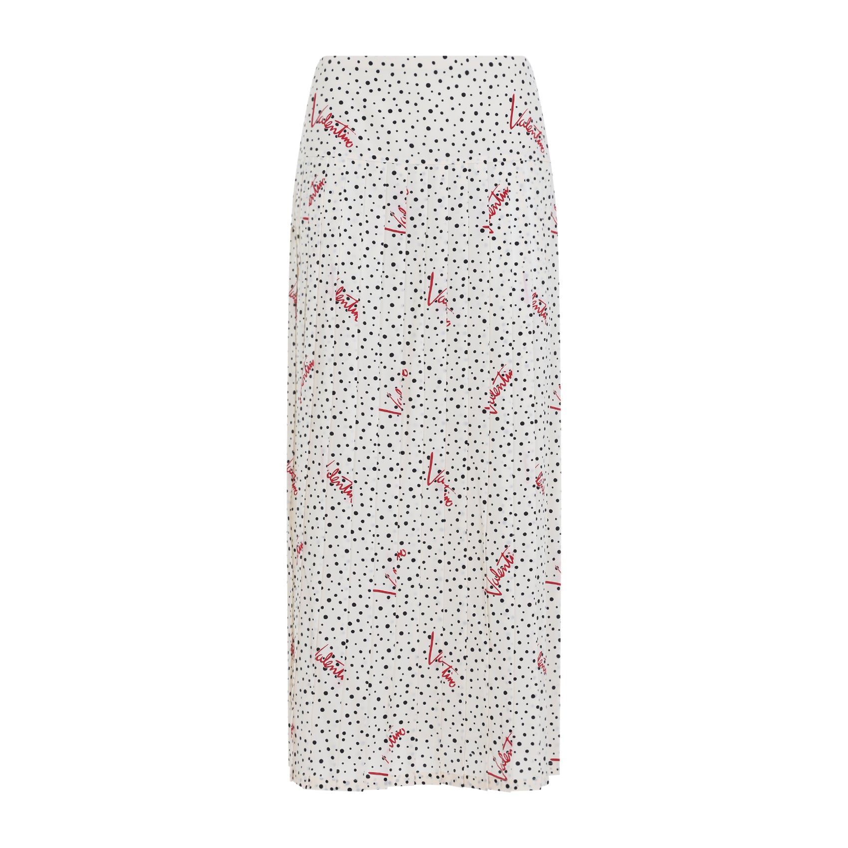 VALENTINO Valentino Plisse Bollicine Midi Skirt, view 2
