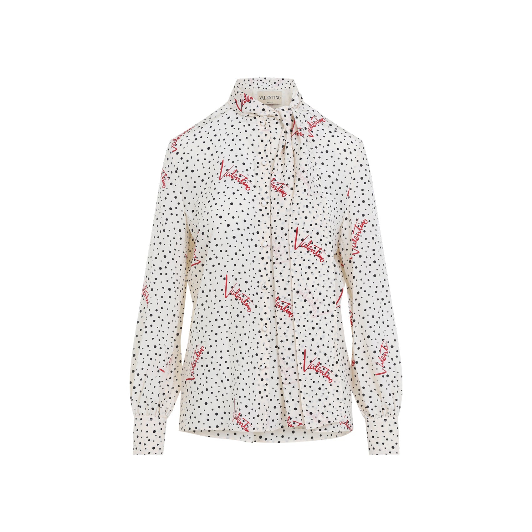VALENTINO Valentino Bollicine Crepe Shirt, view 2