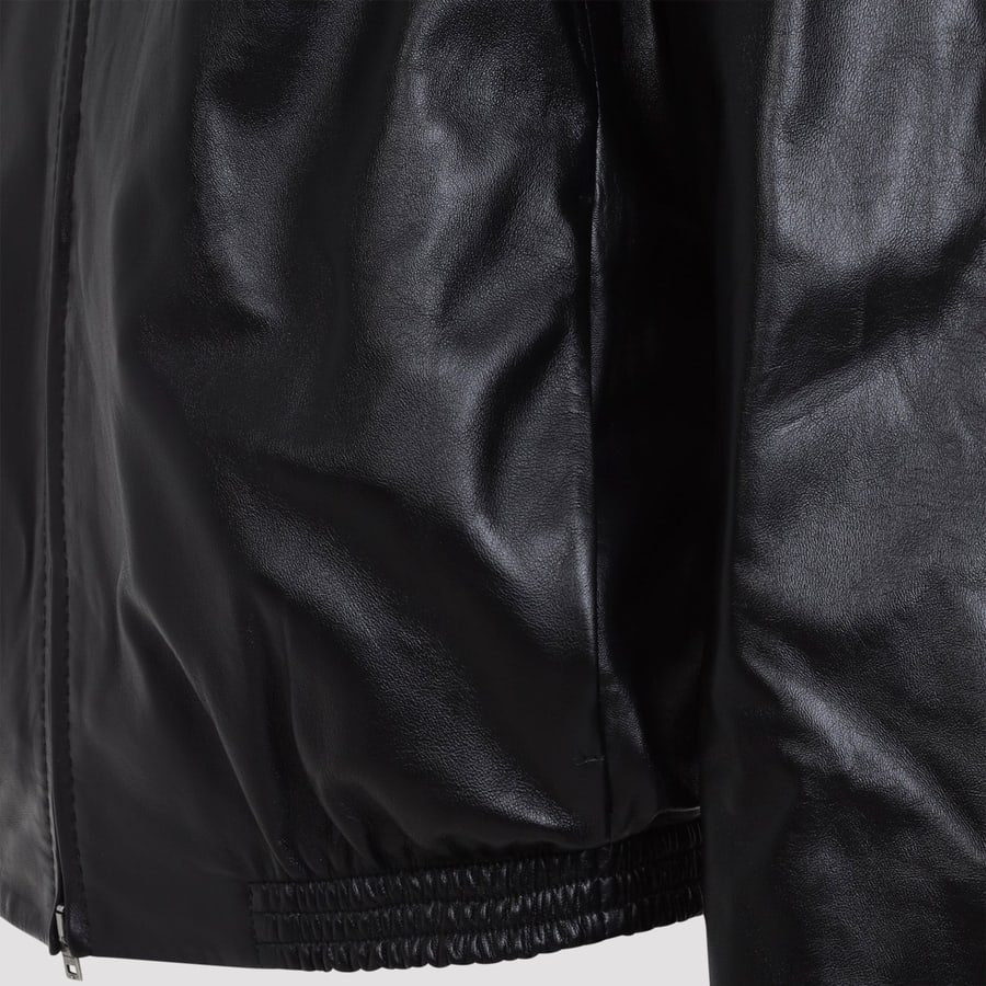 ACNE STUDIOS Acne Studios Leather Bomber Jacket, view 6
