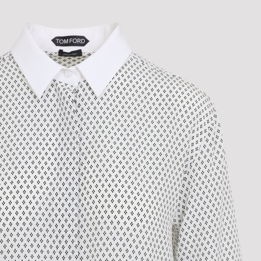 Tom Ford Tom Ford Multi Argyle Printed Silk Shirt, view 5