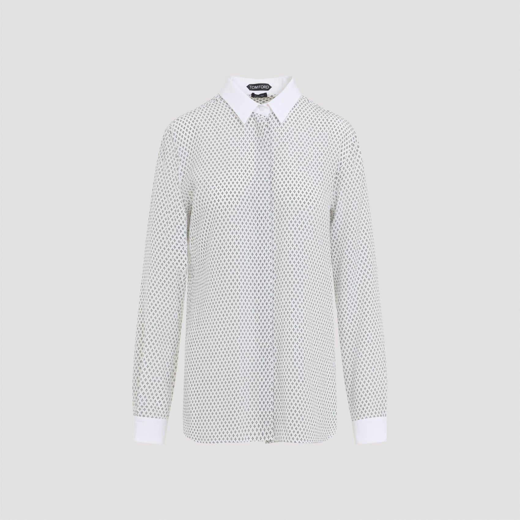 Tom Ford Tom Ford Multi Argyle Printed Silk Shirt