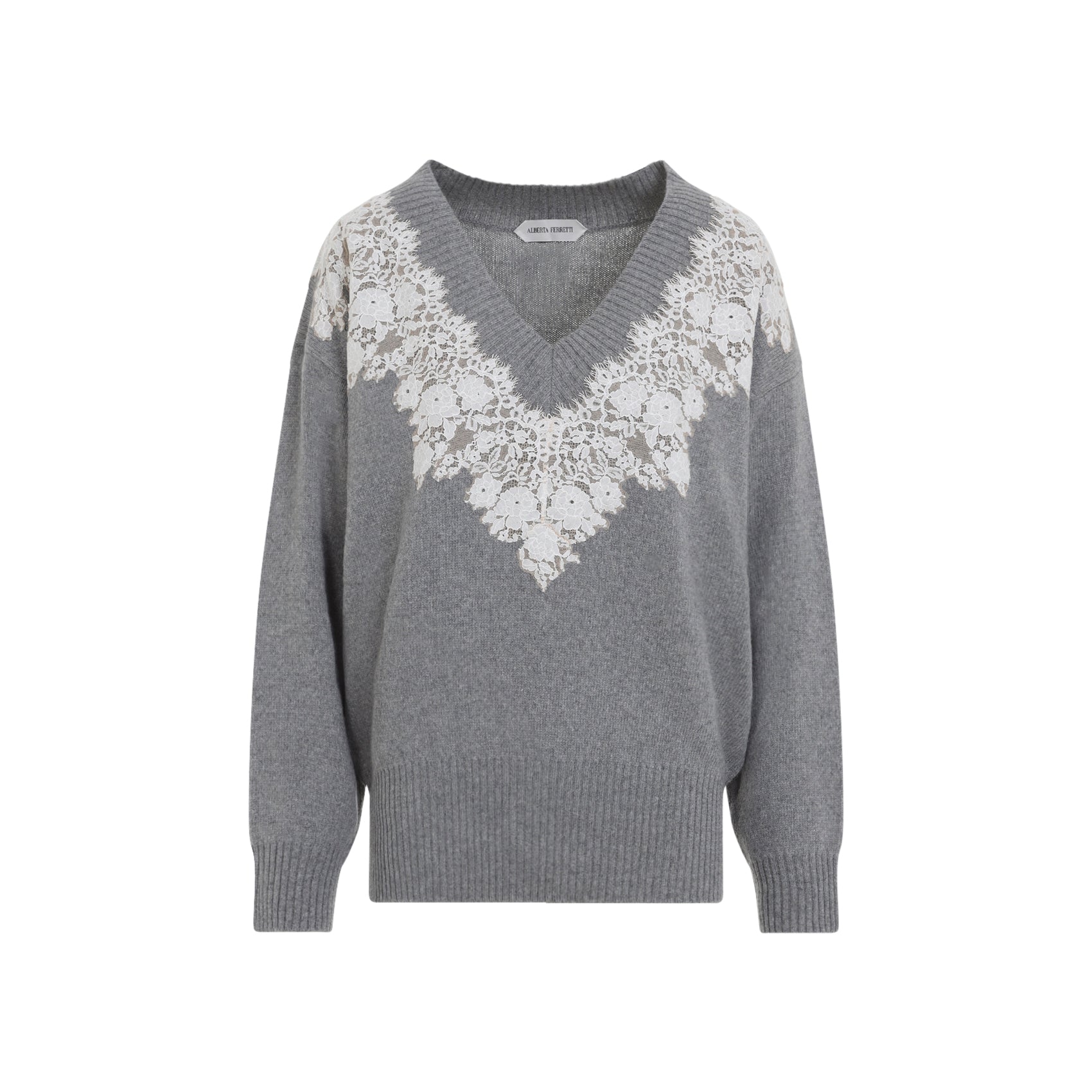 ALBERTA FERRETTI Alberta Ferretti V Neck Sweater, view 2