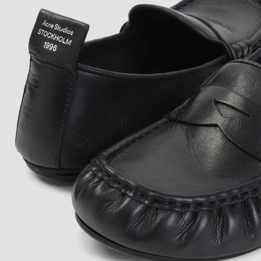 ACNE STUDIOS Acne Studios Nappa Leather Loafers, view 6