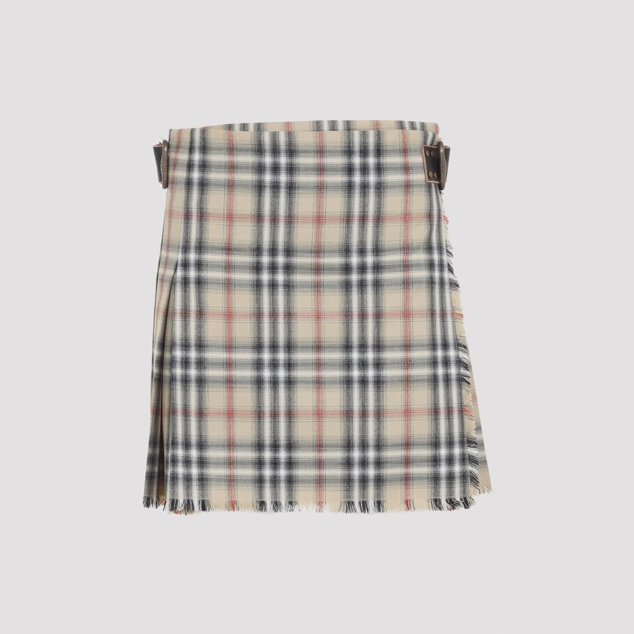 Burberry Burberry Check Wool Mini Kilt
