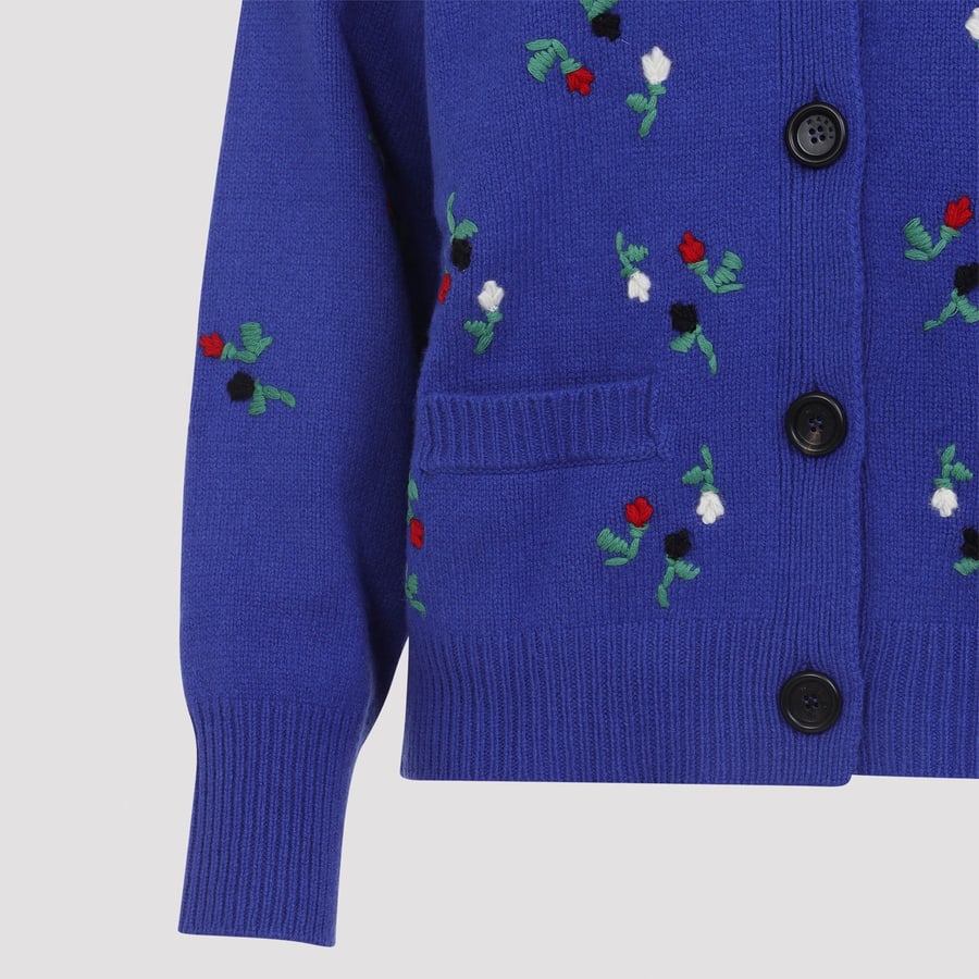 Marni Marni Embroidered Floral Cardigan, view 5