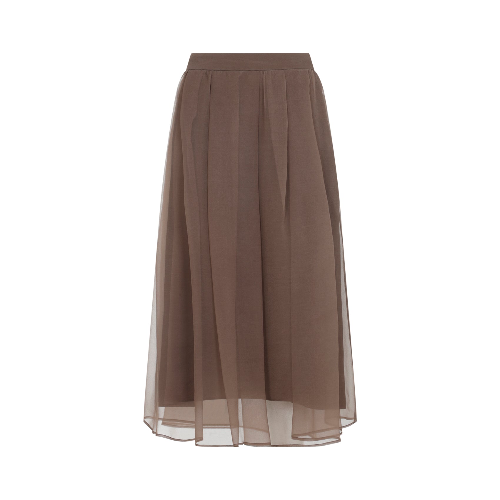 Brunello Cucinelli Brunello Cucinelli Midi voile Skirt, view 2