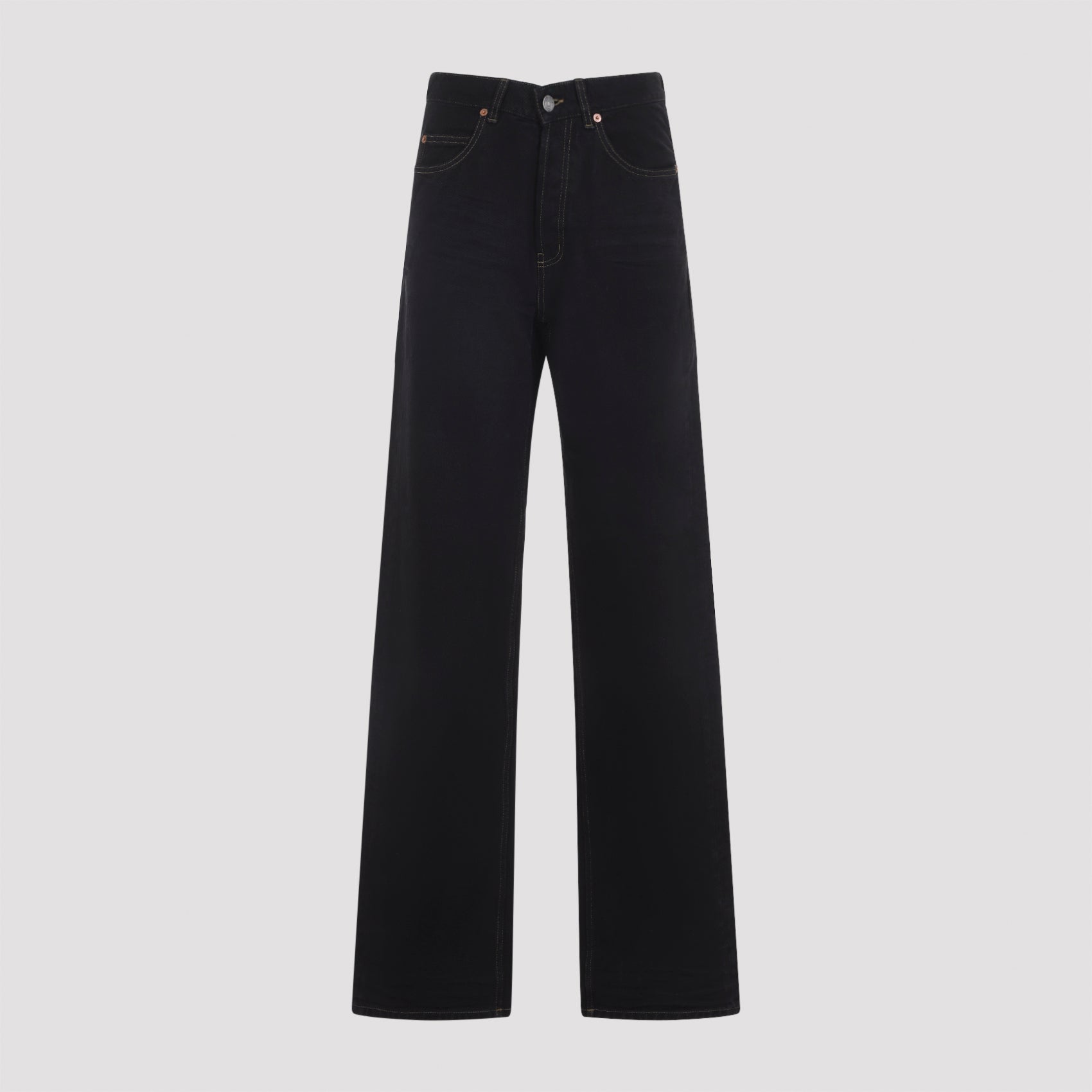 Saint Laurent Saint Laurent V-Waist Long Baggy Jeans