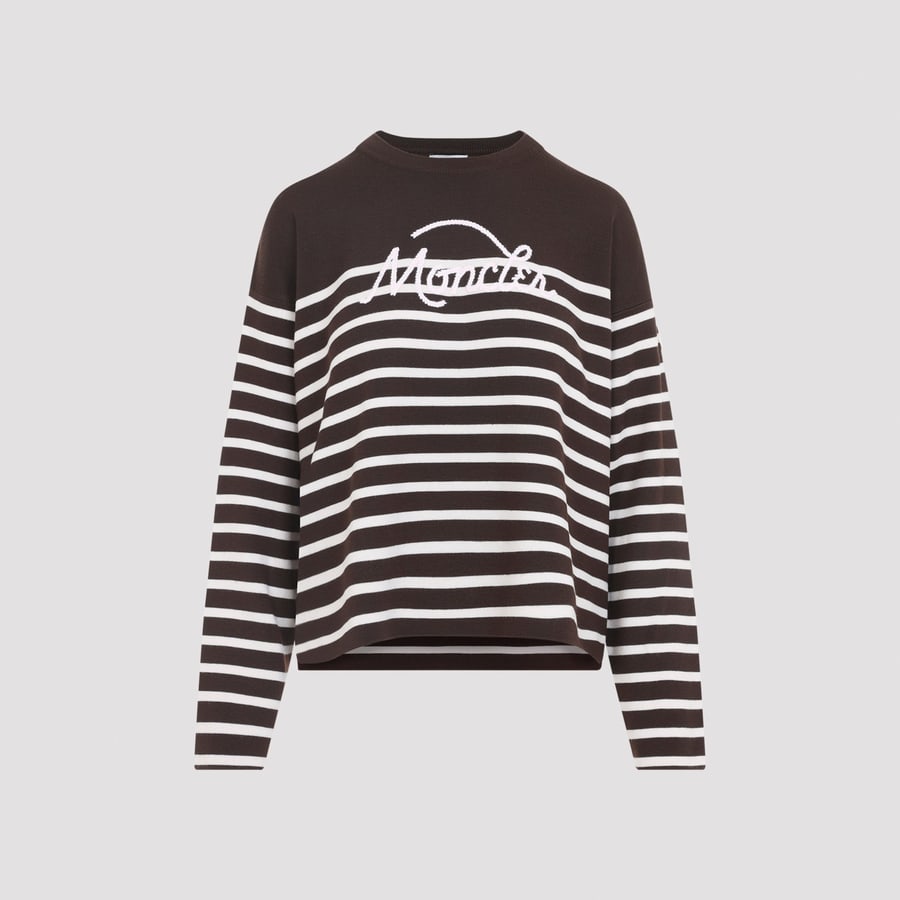 Moncler Moncler  Striped Logo Knit Sweater