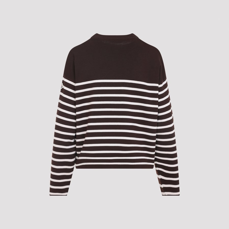 Moncler Moncler  Striped Logo Knit Sweater, view 4
