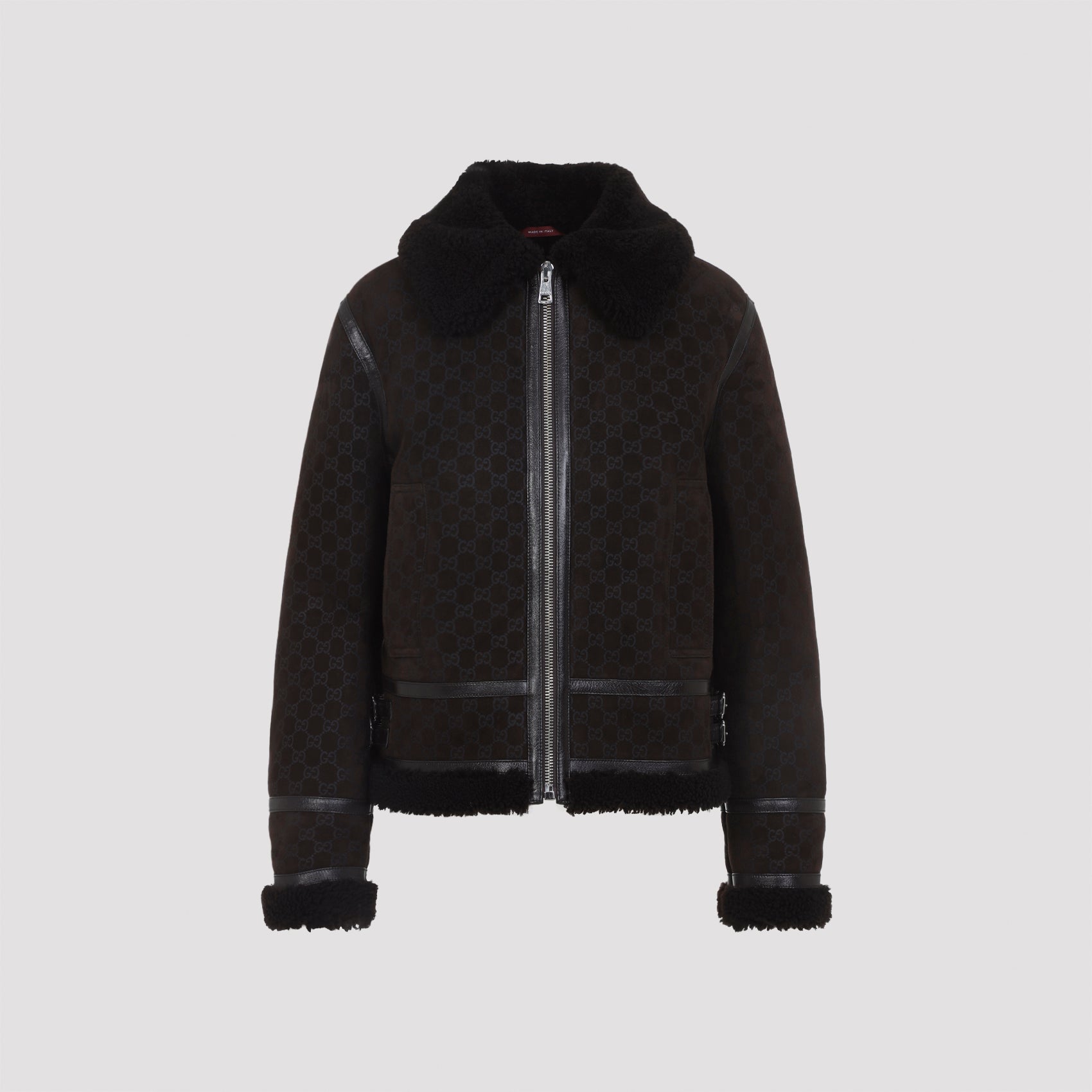 Gucci Guggi GG Shearling Jacket