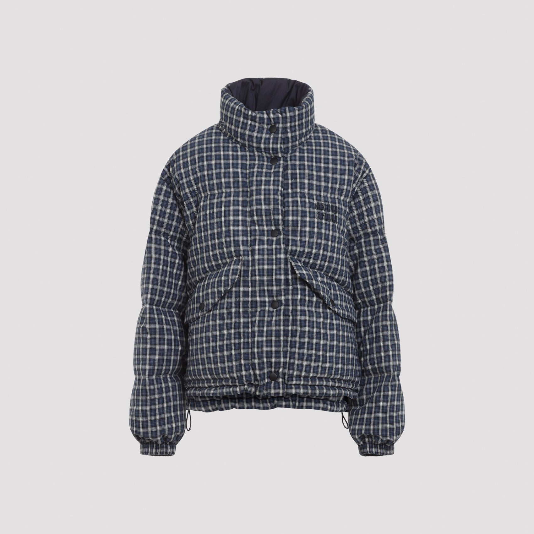 Miu Miu Miu MIu Reversible Checked Down Jacket