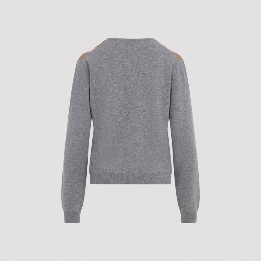 Prada Prada Argyle V-Neck Sweater, view 4