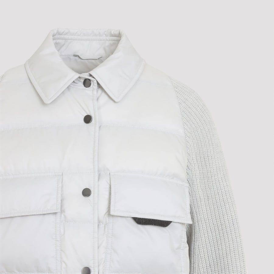 Brunello Cucinelli Brunello Cucinelli Hybrid Padded Jacket, view 5