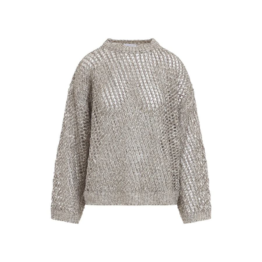 Brunello Cucinelli Brunello Cucinelli  Fish-Net Sweater, view 2