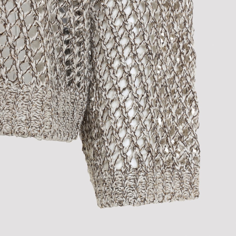 Brunello Cucinelli Brunello Cucinelli  Fish-Net Sweater, view 6