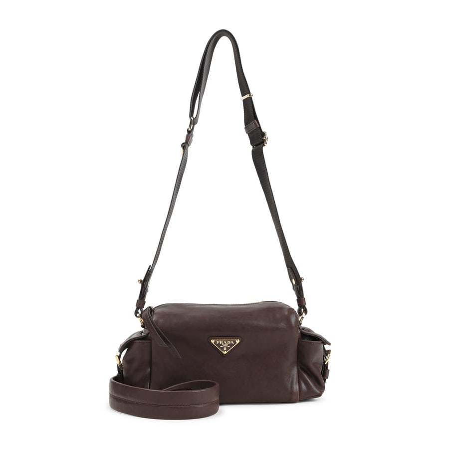 Prada Prada Leather Shoulder Bag, view 2