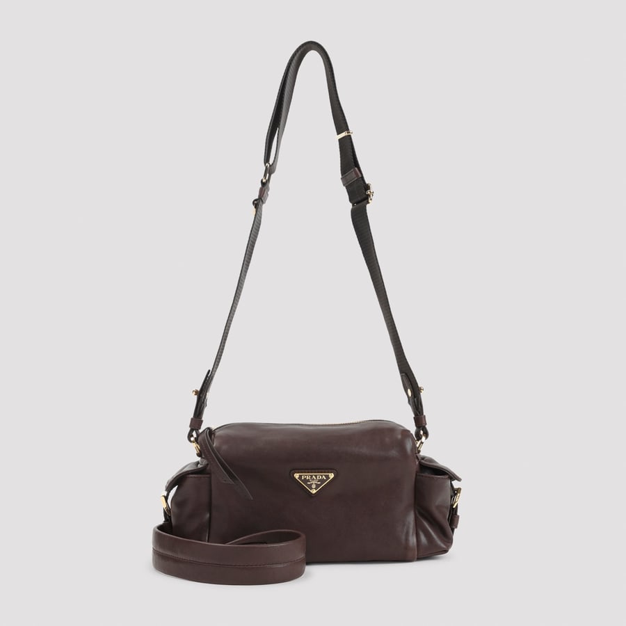 Prada Prada Leather Shoulder Bag, view 3