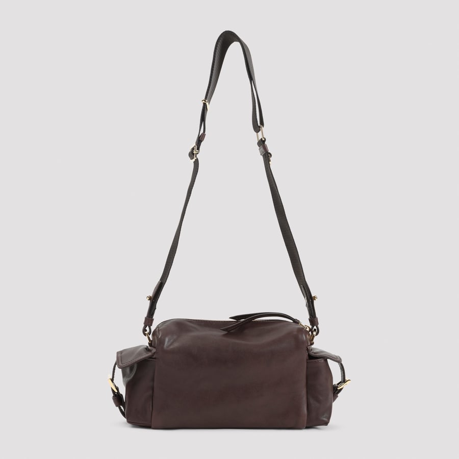 Prada Prada Leather Shoulder Bag, view 4