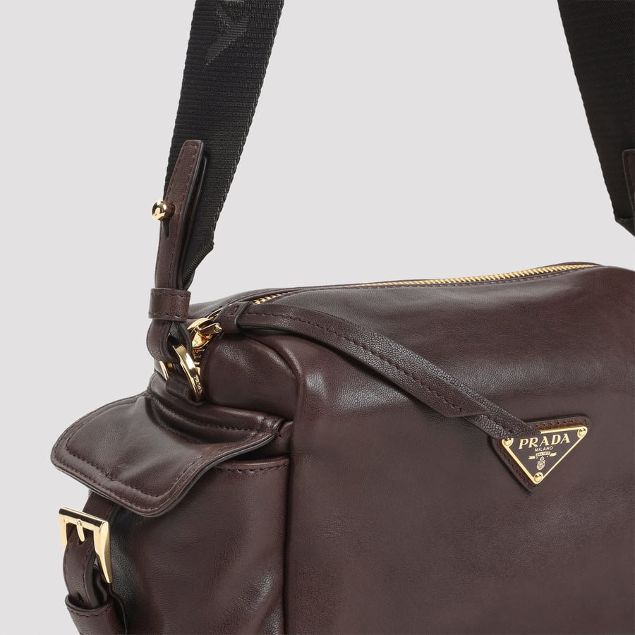 Prada Prada Leather Shoulder Bag, view 5