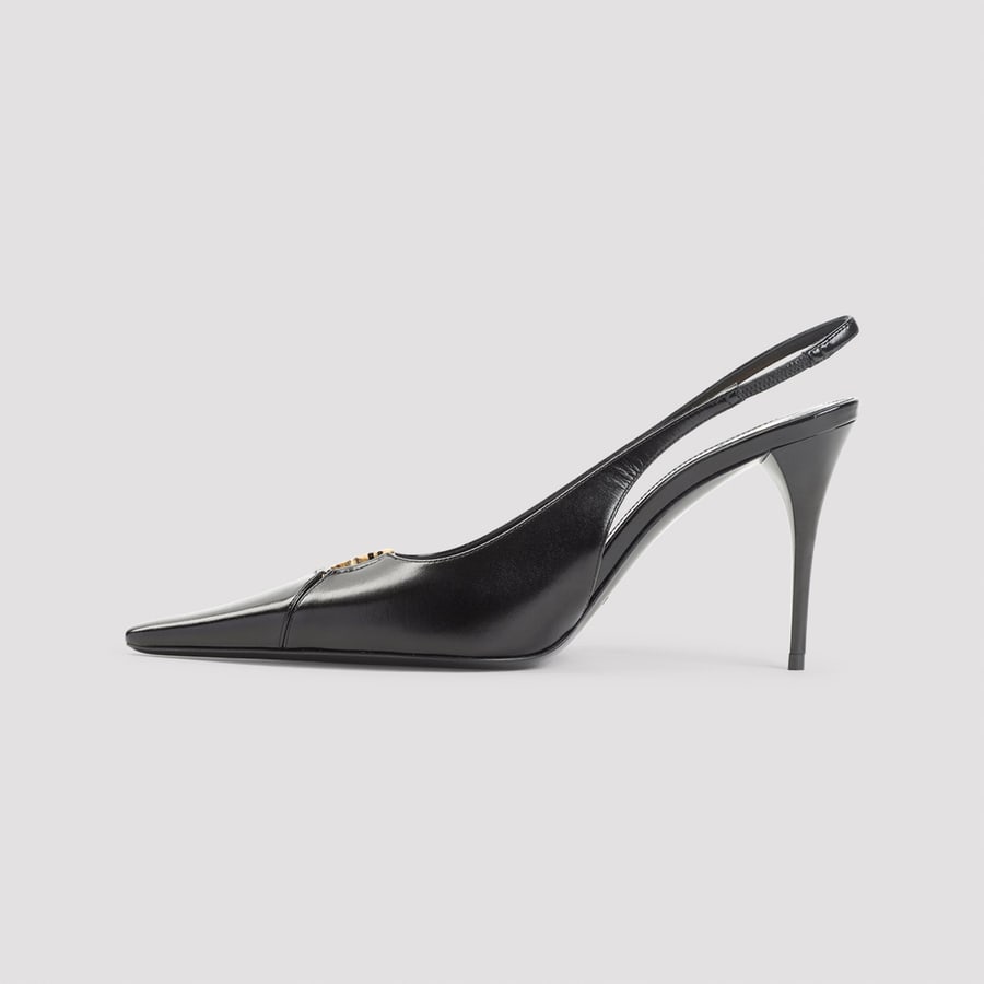 Saint Laurent Saint Laurent Babylone Slingback Pumps, view 4