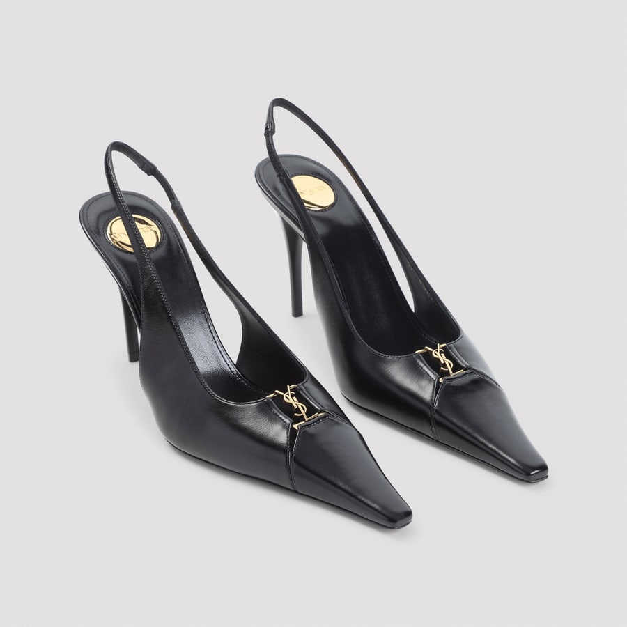 Saint Laurent Saint Laurent Babylone Slingback Pumps, view 5