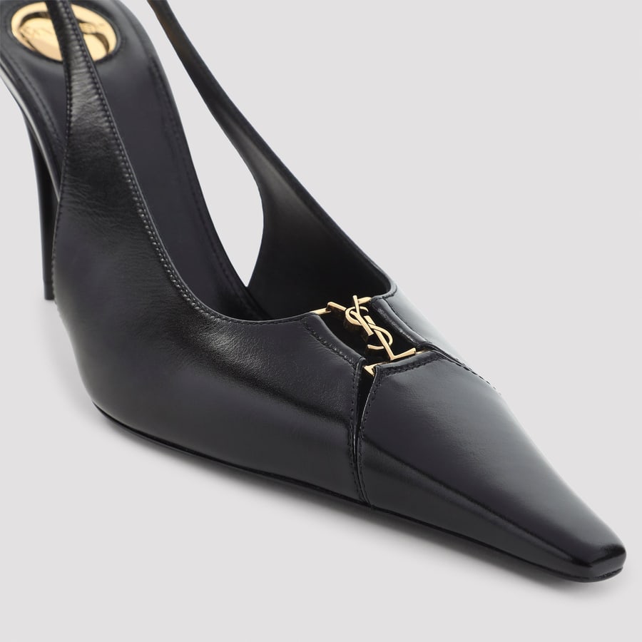 Saint Laurent Saint Laurent Babylone Slingback Pumps, view 6