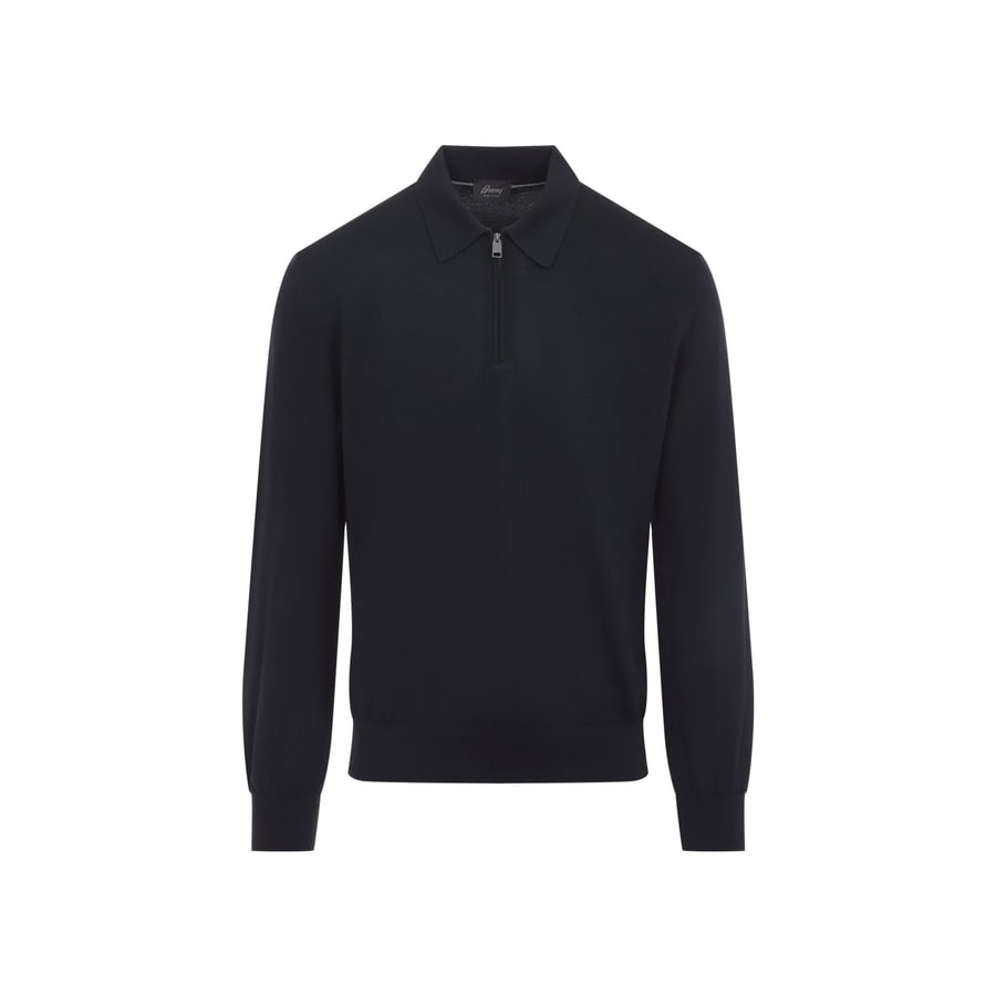 BRIONI Brioni Long Sleeves Zip Polo, view 2