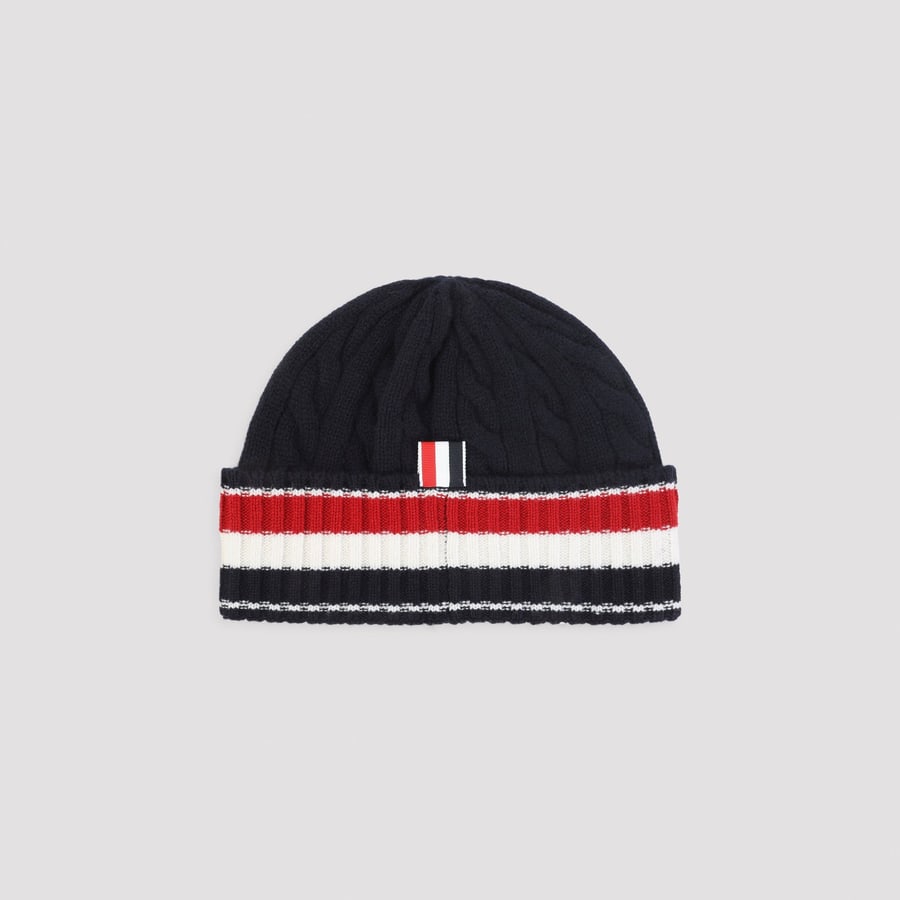 Thom Browne Thom Browne Cable-Knit Beanie, view 4