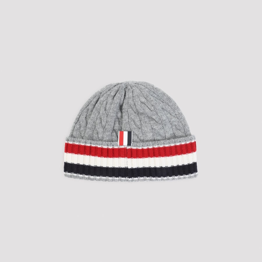 Thom Browne Thom Browne Cable-Knit Beanie, view 4