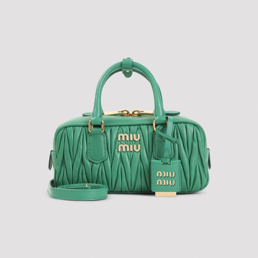 Miu Miu Miu Miu Lamb Leather Handbag, view 3