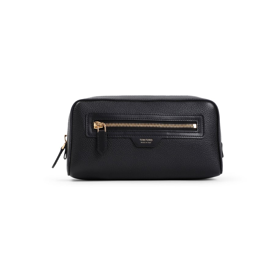 Tom Ford Tom Ford Grained Calf Leather Toiletry Case, view 2
