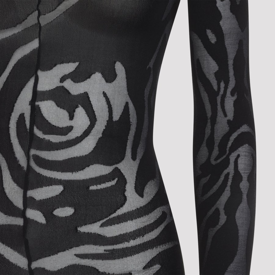 WOLFORD Wolford Rose Shadow Catsuit, view 5