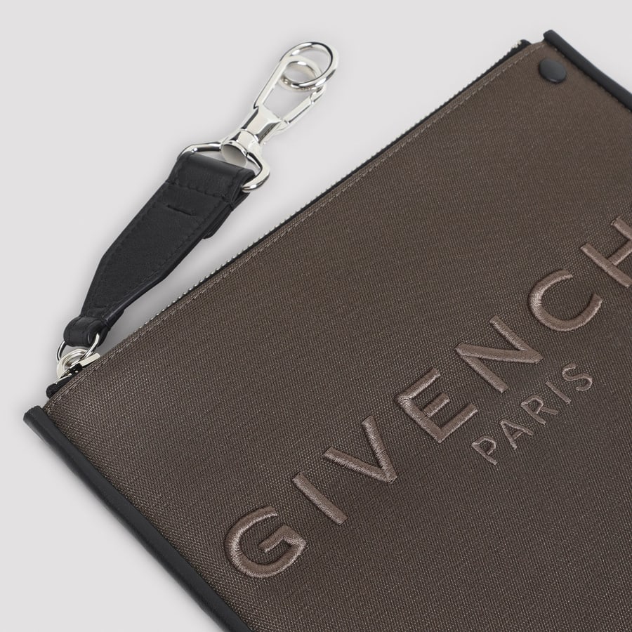 Givenchy Givenchy Canvas Zipped Pouch, view 5