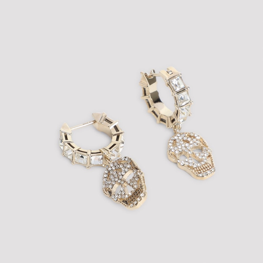 Alexander McQueen Alexander McQueen Pavè Skull Earrings, view 4