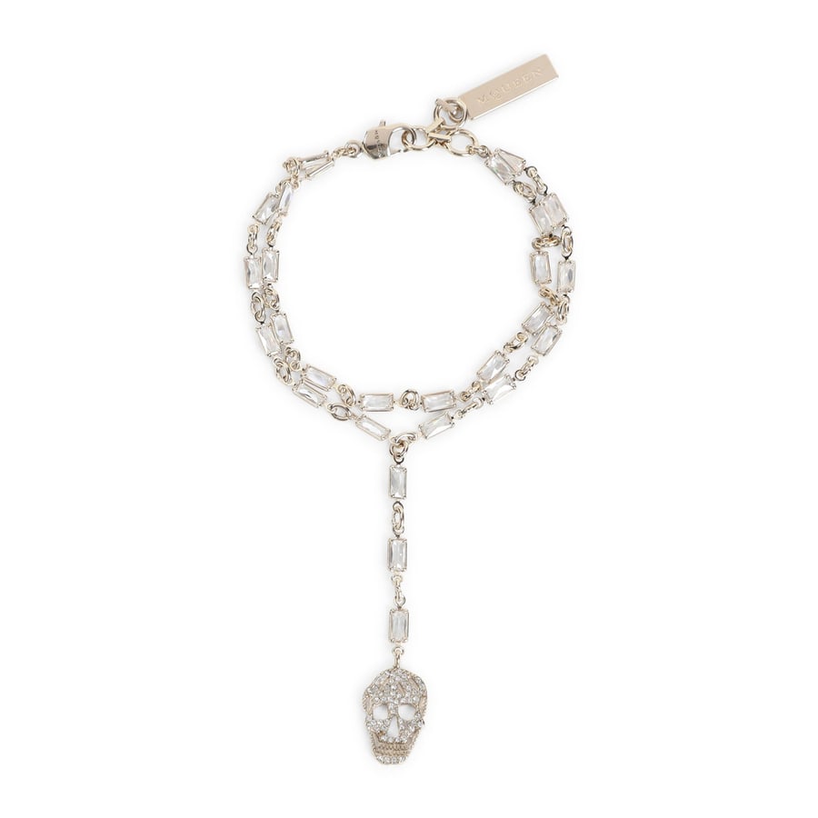 Alexander McQueen Alexander McQueen Pavè Skull Bracelet, view 2