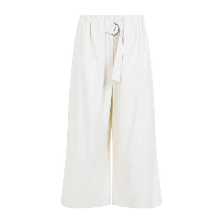 Loewe Loewe Cropped Belted Trousers, view 2