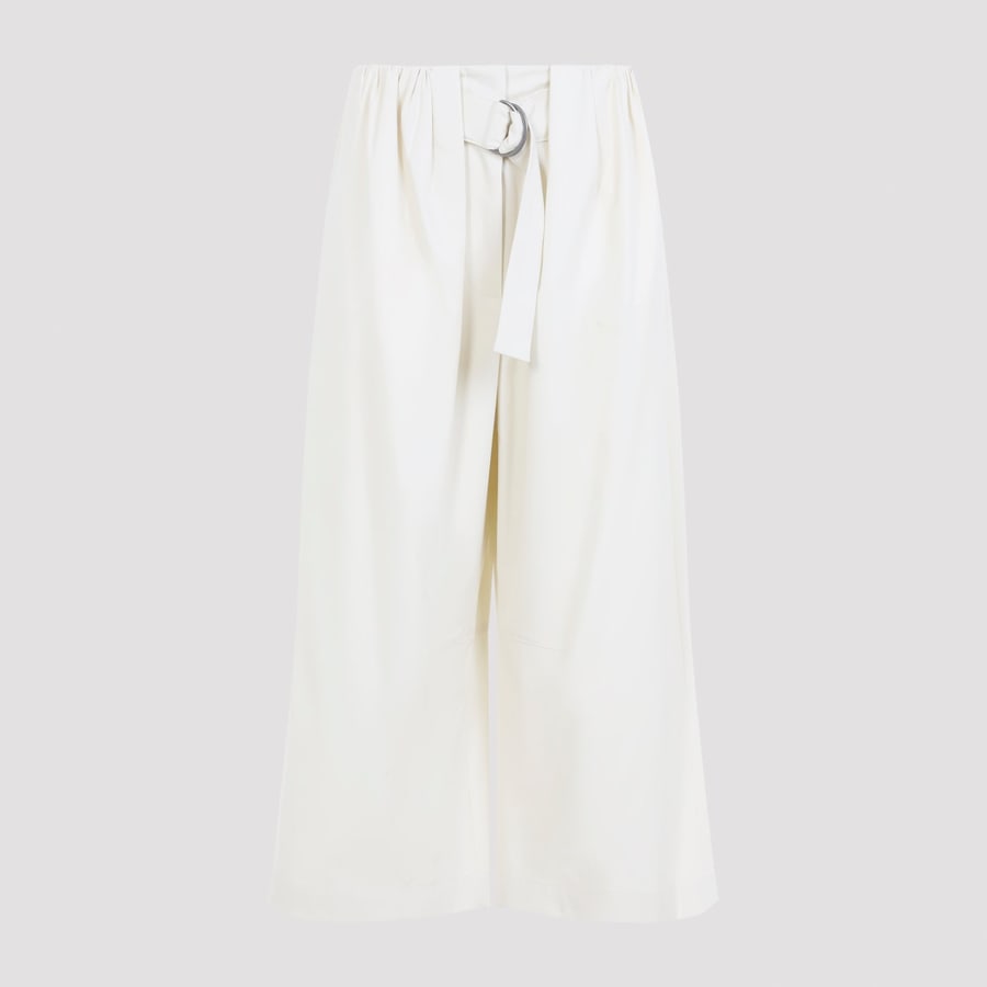 Loewe Loewe Cropped Belted Trousers, view 3