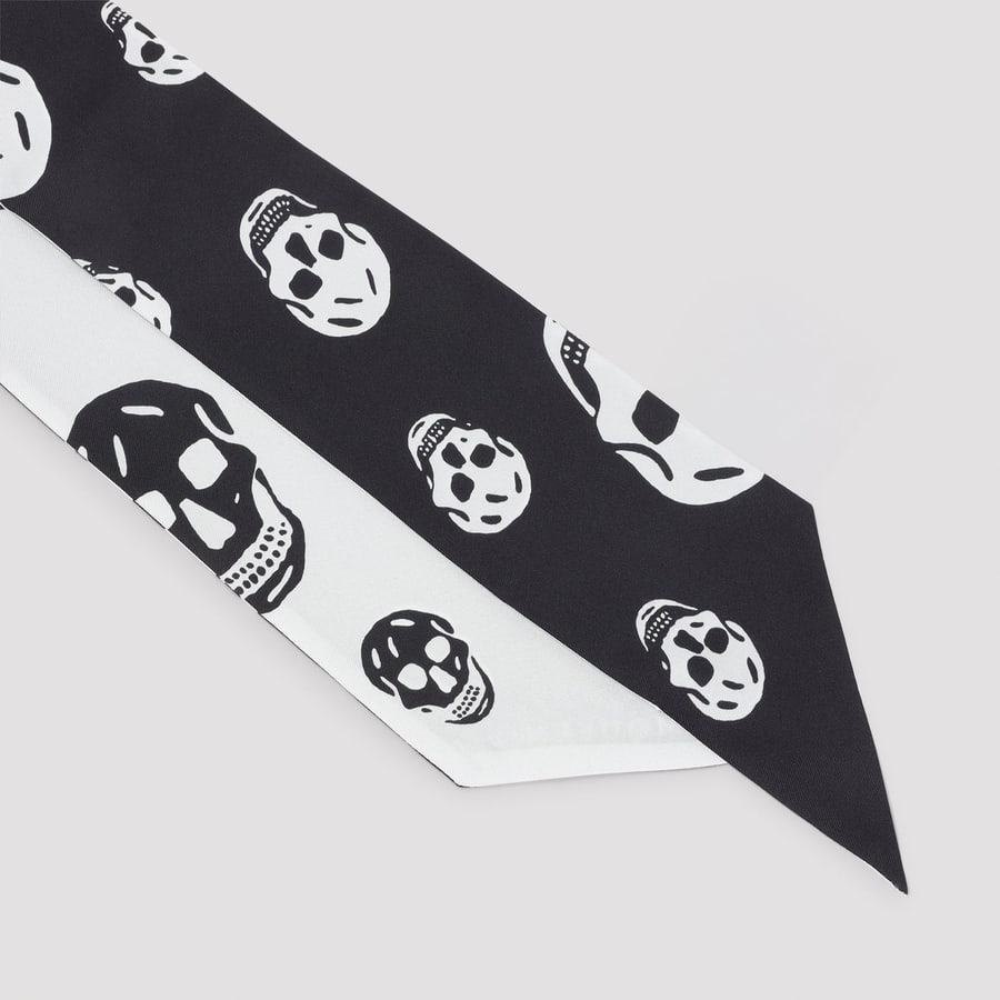 Alexander McQueen Alexander McQueen Skull Ribbon Scarf, view 4