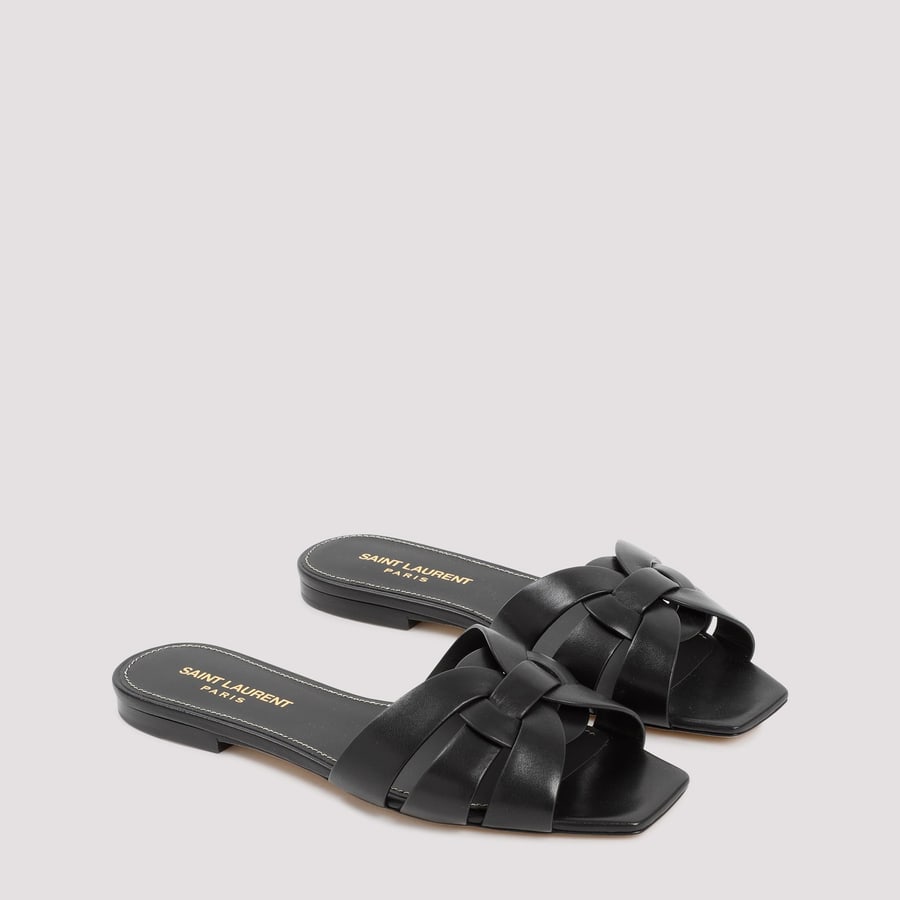 Saint Laurent Saint Laurent Leather Tribute Flats, view 5