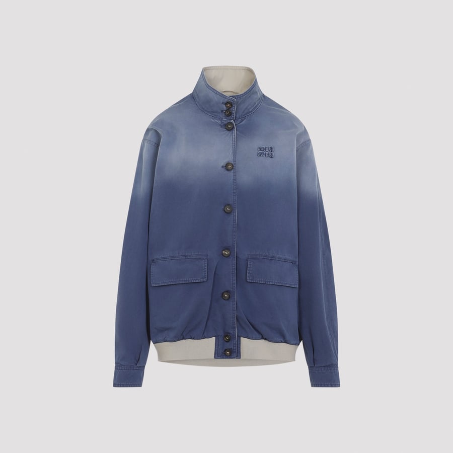 Miu Miu Miu Miu Old  Washed Twill Blouson
