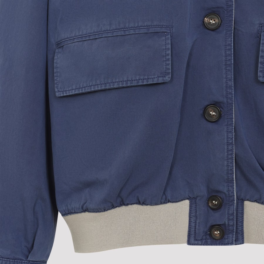 Miu Miu Miu Miu Old  Washed Twill Blouson, view 5