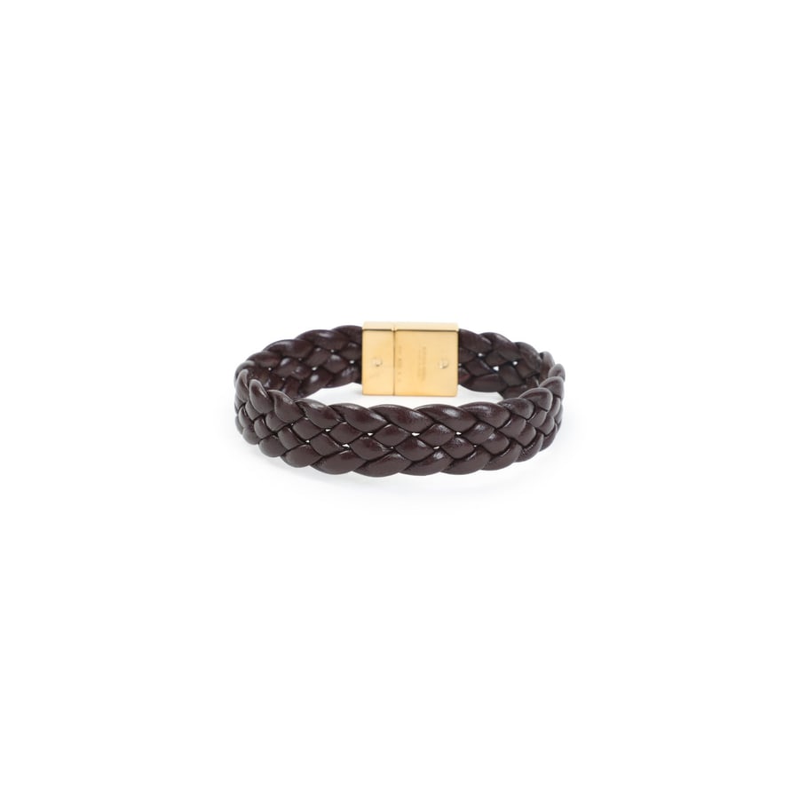Bottega Veneta Bottega Veneta Intrecciato Leather Bracelet, view 2